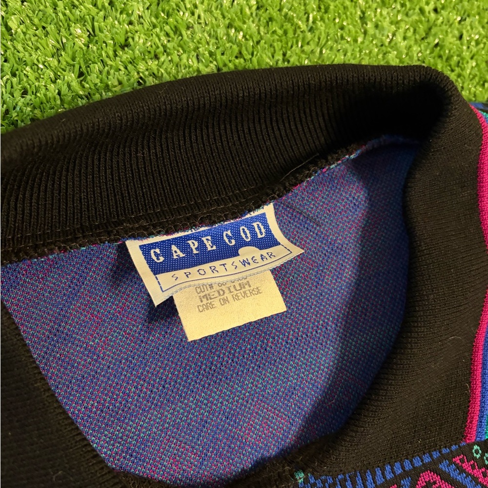 NWT Vintage Cape Cod Sportswear Geometric Sweater - Picture 3 of 5